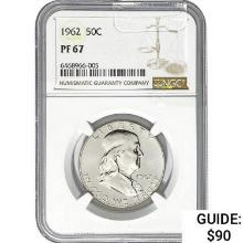 1962 Silver Roosevelt Dime NGC PF67