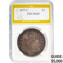 1877-S Trade Dollar PGA MS64 MS64