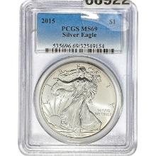 2015 Silver Eagle PCGS MS69