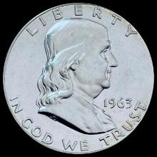 1963 Franklin Half Dollar CHOICE PROOF