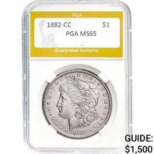 1882-CC Morgan Dollar PGA MS65 MS65