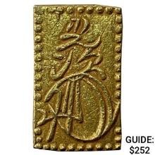 1868-1869 Japan .029oz Gold 2 Bu CLOSELY UNCIRCULATED