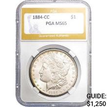 1884-CC Morgan Dollar PGA MS65 MS65