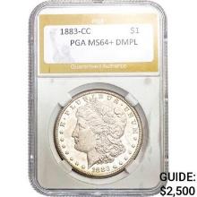 1883-CC Morgan Dollar PGA MS64+ DMPL MS64+