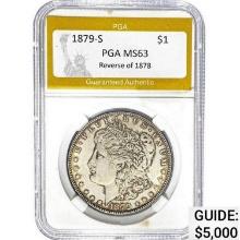 1879-S REV 78 Morgan Dollar PGA MS63 MS63