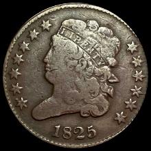 1825 Classic Head Half Cent LIGHTLY CIRCULATED