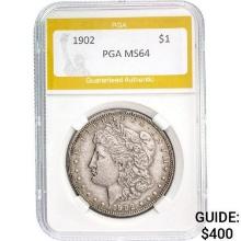 1902 Morgan Silver Dollar PGA MS64 MS64