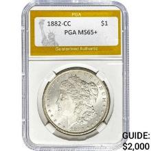 1882-CC Morgan Dollar PGA MS65+ MS65+