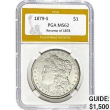 1879-S Morgan Dollar PGA MS62 MS62