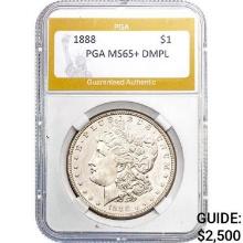 1888 Morgan Silver Dollar PGA MS65+ DMPL MS65+