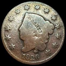 1826 Coronet Head Large Cent LIGHTLY CIRCULATED