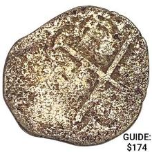 1500-1600's Spanish Empire Silver 1 Reales Cob NEARLY UNCIRCULATED