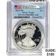 2011-W Silver Eagle PCGS PR69DCAM