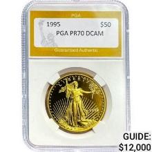 1995 $50 American Gold Eagle PGA PR70 DC PR70