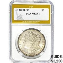 1880-CC Morgan Dollar PGA MS65+ MS65+