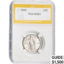 1920 Standing Liberty Quarter PGA MS61 MS61