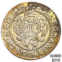 Saxony Silver 1/2 thaler CLOSELY UNCIRCULATED