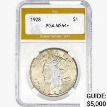 1928 Silver Peace Dollar PGA MS64+
