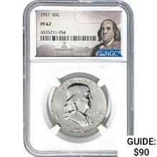 1957 Roosevelt Dime NGC PF67