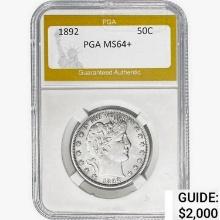 1892 Barber Half Dollar PGA MS64+