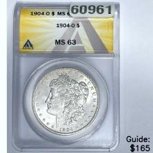 1904-O Morgan Dollar ANACS MS63 SILVER