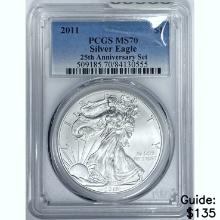 2011 Silver Eagle PCGS MS70