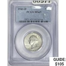 1943-D Silver Jefferson Nickel PCGS MS65