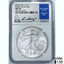 2016 Silver Eagle NGC MS70