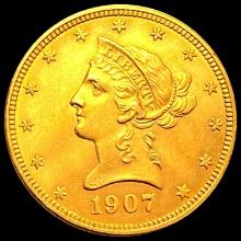 1907 Liberty Head Eagle $10 UNCIRCULATED