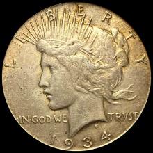 1934 Peace Dollar ABOUT UNCIRCULATED
