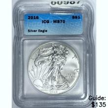 2016 Silver Eagle ICG MS70
