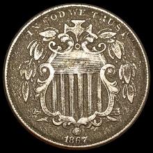 1867 Shield Nickel LIGHTLY CIRCULATED LIGHTLY CIRCULATED