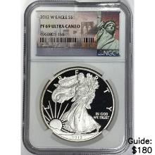 2012 W Silver Eagle NGC PF69 Ultra Cameo