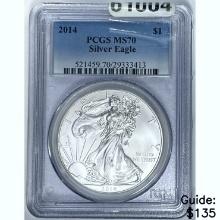 2014 Silver Eagle PCGS MS70