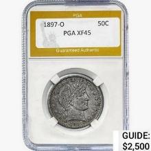 1897-O Barber Half Dollar PGA XF45