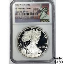 2006 W Silver Eagle NGC PF 69 ULTRA CAMEO