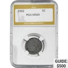 1902 Liberty Victory Nickel PGA MS64