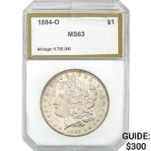 1884-O Morgan Silver Dollar GSA MS63 MS63