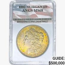 1882 Morgan Silver Dollar ANGS MS68