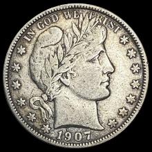 1907-O Barber Half Dollar LIGHTLY CIRCULATED LIGHTLY CIRCULATED