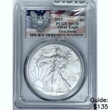 2019 Silver Eagle PCGS MS70