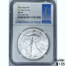 2022 W Silver Eagle NGC MS70