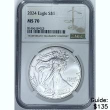 2024 Silver Eagle NGC MS70