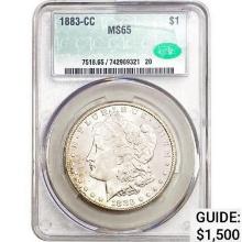 1883-CC Morgan Dollar CAC MS65 MS65