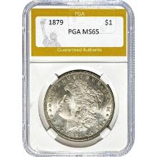 1879 Morgan Silver Dollar PGA MS65