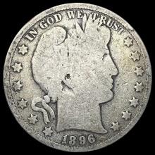 1896 Barber Half Dollar NICELY CIRCULATED