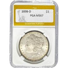 1898-O Morgan Silver Dollar PGA MS67
