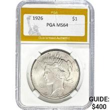 1926 Peace Dollar PGA MS64