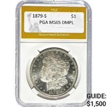 1879-S Morgan Dollar PGA MS65 DMPL
