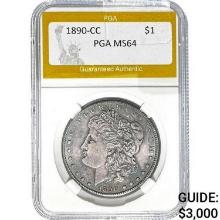 1890-CC Morgan Dollar PGA MS64